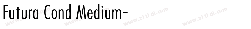 Futura Cond Medium字体转换